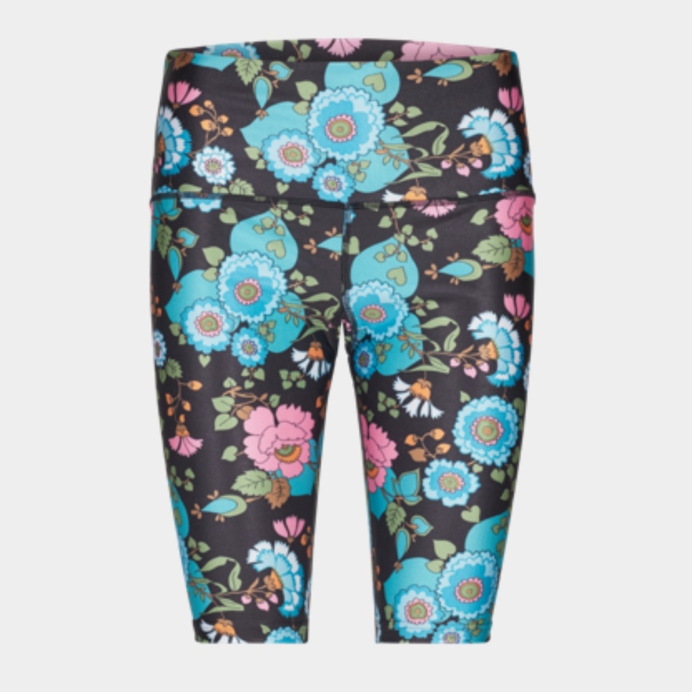 TIGHT TIGHTS - BLACK FLOWER